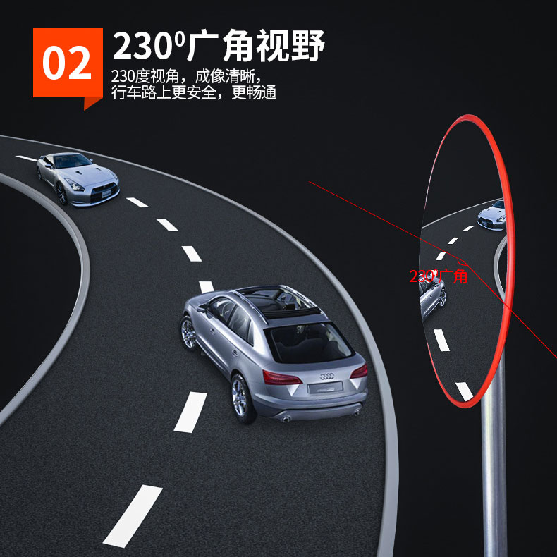 志庫交通的反光鏡經久耐用，廣角視野